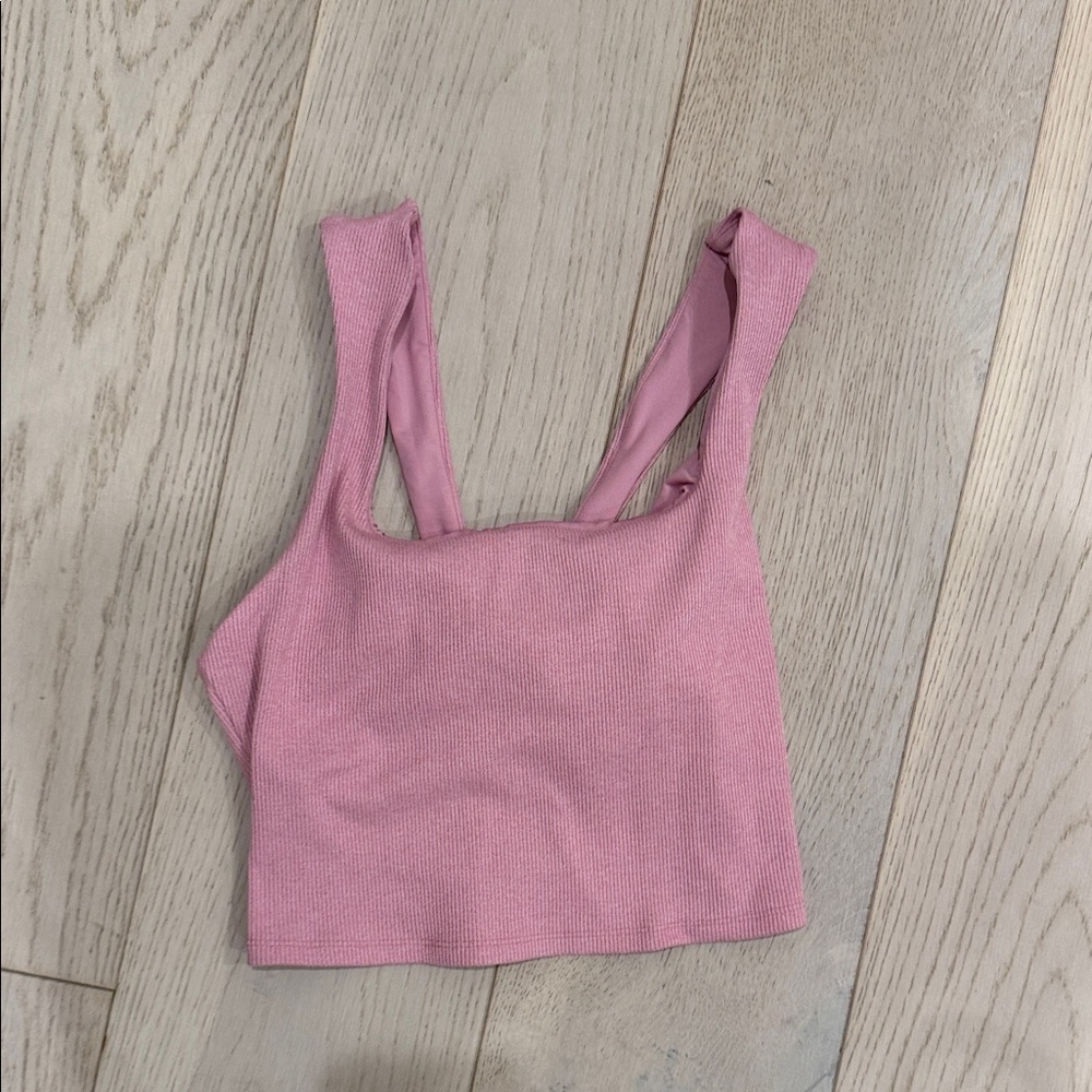 ALO Yoga Pink Crop Top